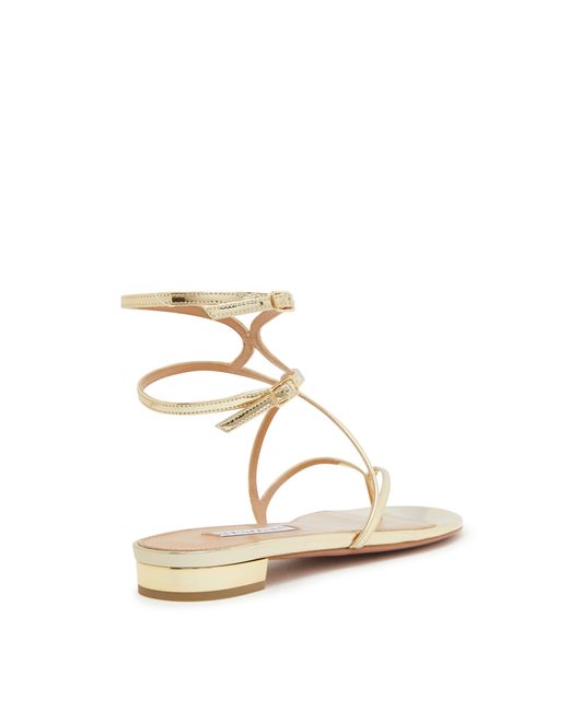 Aquazzura Metallic Baia Sandals