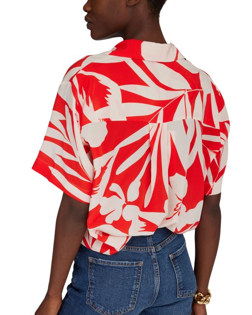 Matteau Red Short Sleeve Shirt In Silk