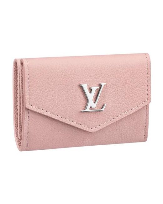 Louis Vuitton Leather Lockmini Wallet in r_bal (Pink) Lyst