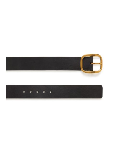 Loewe Black Soft, Rounded Leather Belt