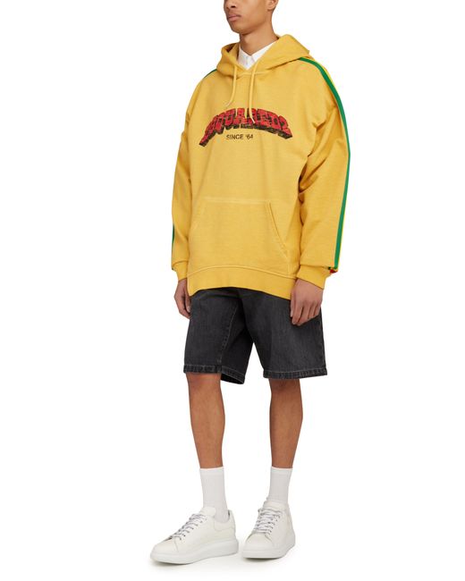 DSquared² Yellow Herca Fit Hoodie for men