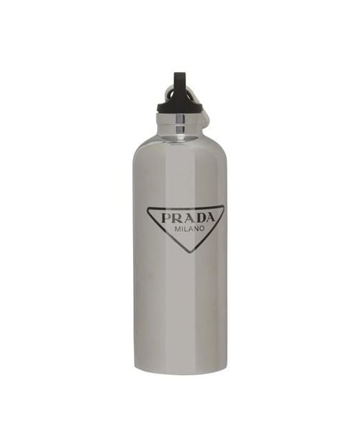 Prada Gray Triangolo Bottle for men