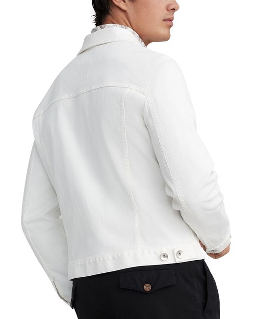 Brunello Cucinelli Jeansjacke mit vier Taschen in White für Herren
