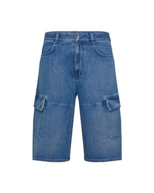 Givenchy Blue Denim Shorts for men