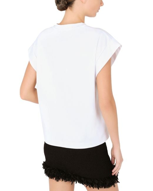 Dolce & Gabbana White Interlock T-Shirt