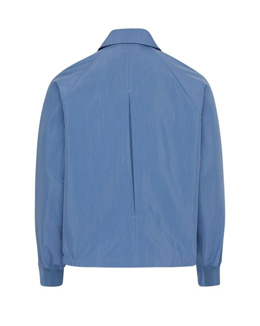 Maison Kitsuné Blue Zippered Jacket for men