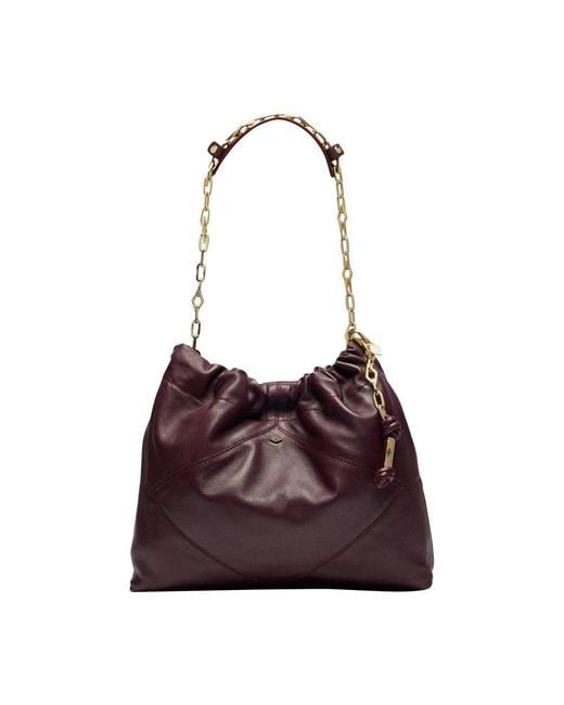 Sac Cabas M En Cuir Nappa June Ba&sh en coloris Brown