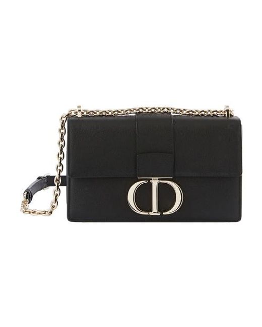 Dior Black 30 Montaigne Medium Calfskin Bag