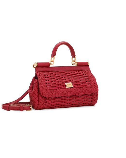 Dolce & Gabbana Red Small Sicily Bag