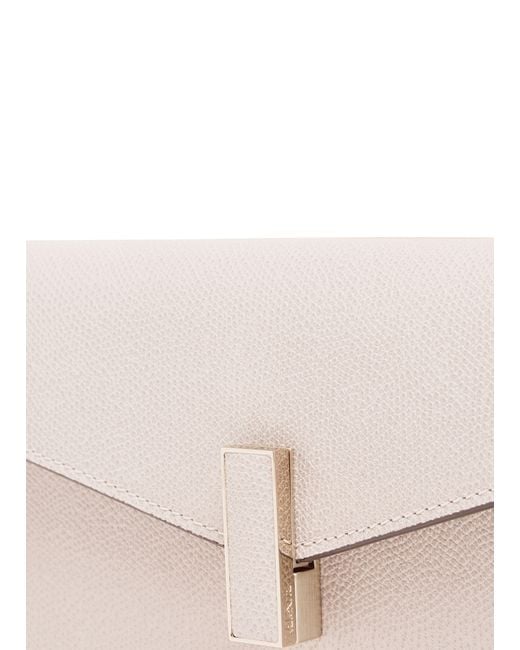 Valextra Natural Iside Pouch With Chain