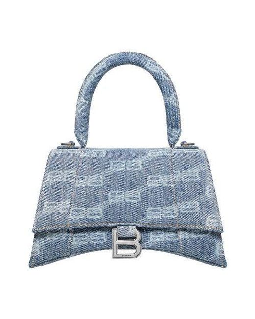 Balenciaga Hourglass Small Bag in Blue Lyst
