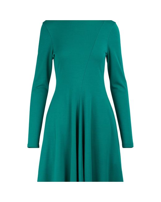Calvin Klein Green Long-sleeved Mini Dress