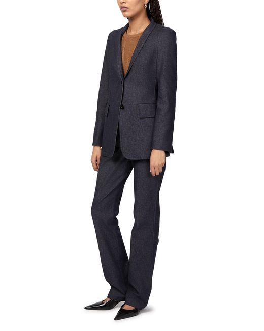 Max Mara Blue Beatrice Two Buttons Blazer