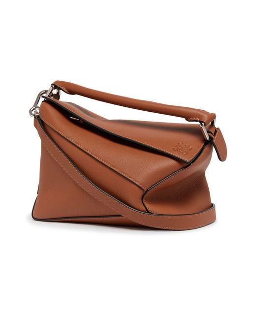 Loewe Brown Kleine Puzzle Edge Tasche