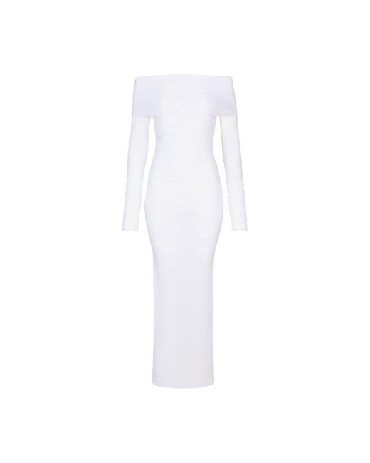 Dolce & Gabbana White Corset Bustier Dress