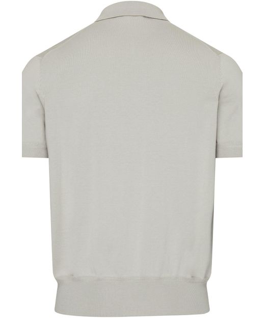 Tom Ford Knitwear Polo in Gray for Men | Lyst