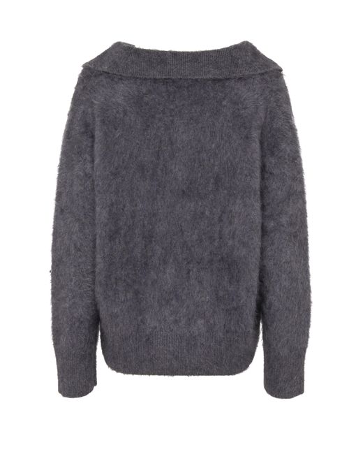 Lisa Yang Gray Kerry Cashmere Sweater