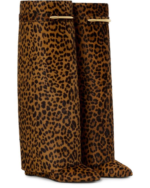 Givenchy Brown Shark Pinch Boots