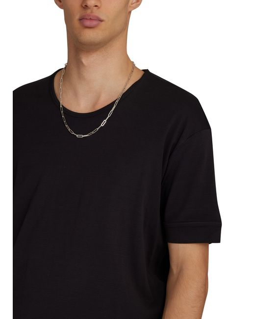 T-shirt à manches courtes Lemaire pour homme en coloris Black