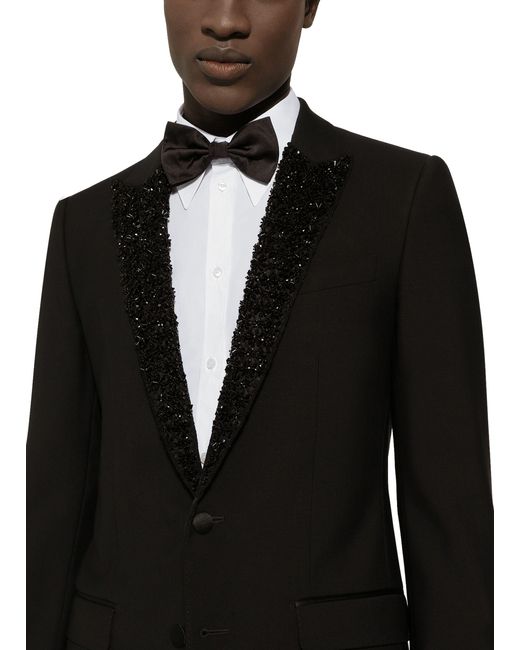 Dolce & Gabbana Black Single-breasted Martini-fit Jacket for men