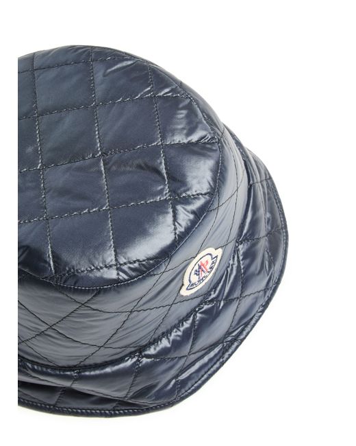 Moncler Blue Logo Bucket Hat