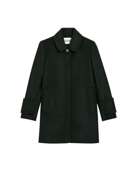 Claudie Pierlot Green Peter Pan Collared Coat