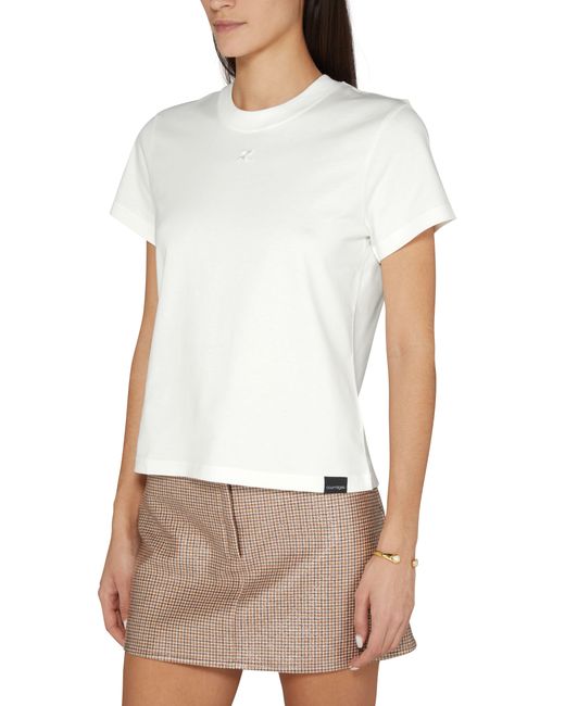 Courreges White Ac Straight T-Shirt