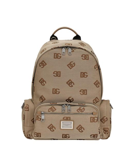 Dolce & Gabbana Brown Cordura Backpack for men