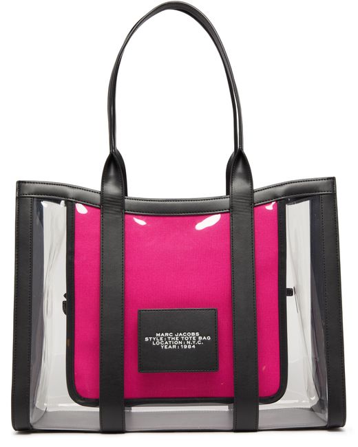 Marc Jacobs Pink The Clear Large Tote Bag