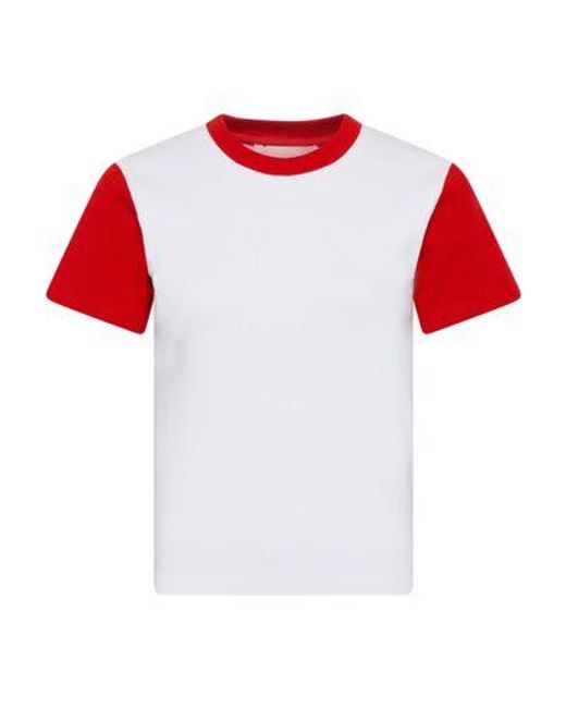 AMI Red Bicolor Adc T-Shirt