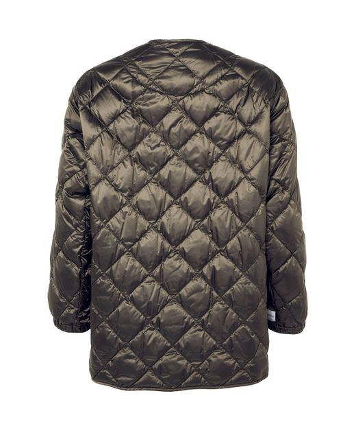 Max Mara Green Buttoned Puffer Jacket