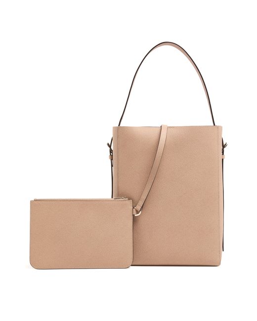 Valextra Natural Medium Bucket Bag