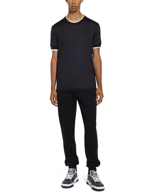 Dolce & Gabbana Black Cotton jogging Pants With Tag for men