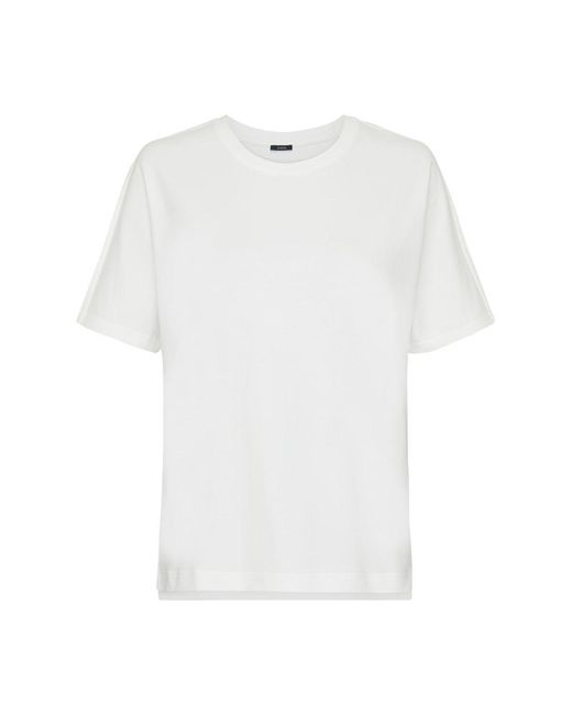 Joseph White T-Shirt Mercerised Cotton