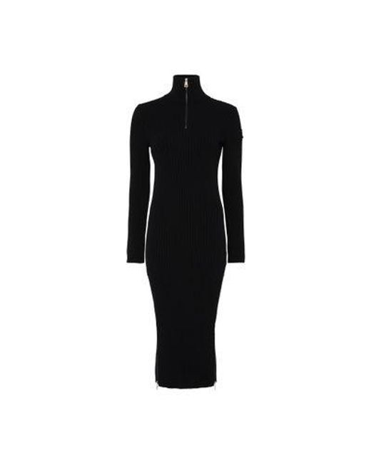 Moncler Black High-Neck Dress