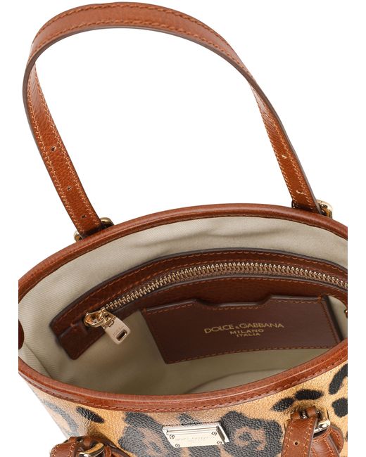 Dolce & Gabbana Brown Small Bucket Bag