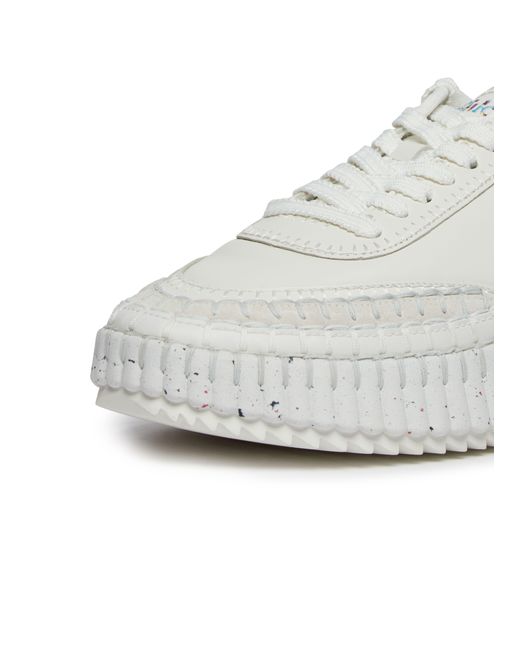 Chloé White Nama Sneakers