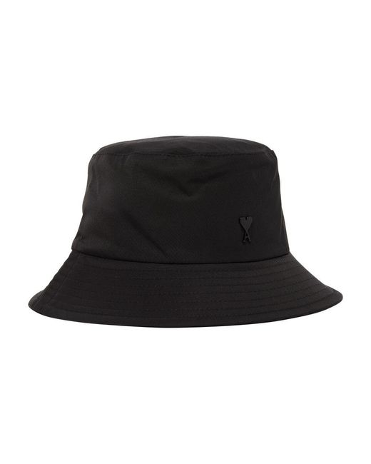AMI Black Ami De Cœur Reversible Bucket Hat for men