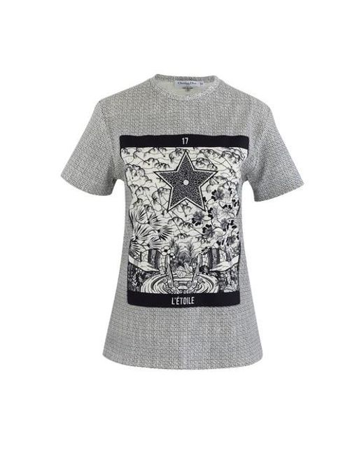 Dior Gray L'etoile Printed T-shirt
