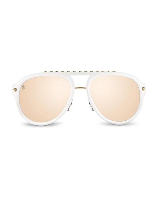 Louis Vuitton White Serpico Sunglasses