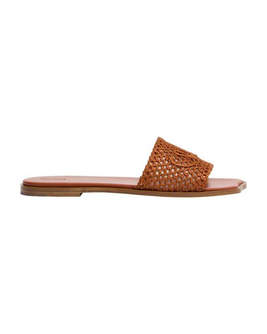 Mules Soleil Chloé en coloris Brown