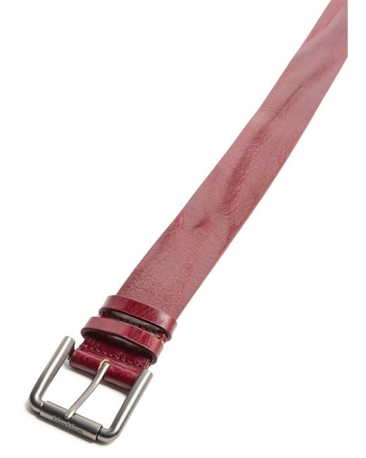 Max Mara Red Buckle Belt