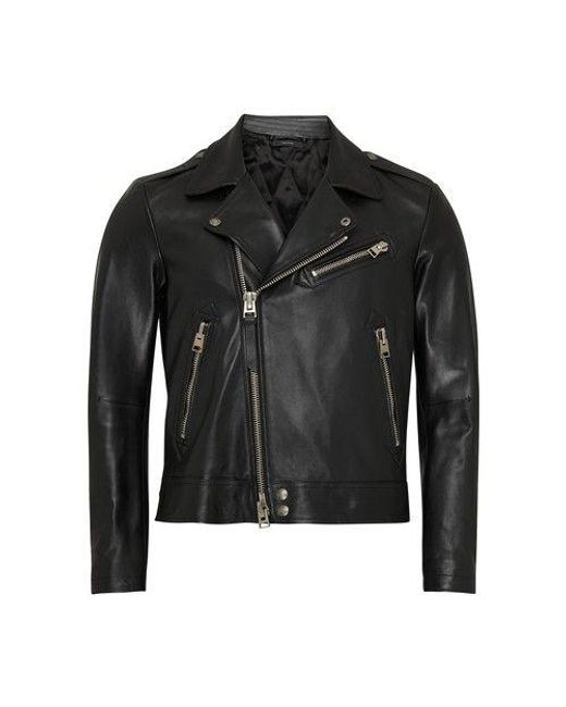 Tom Ford Leather Jacket in Black for Men | Lyst