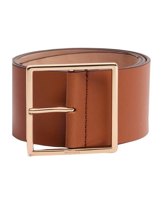 Max Mara Brown Breiter Ledergürtel