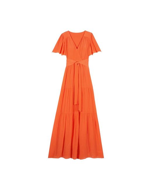 Ba&sh Orange Natalia Dress
