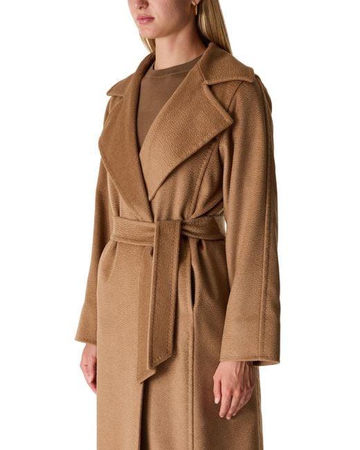 Max Mara Brown Manuela Maxi Belted Coat