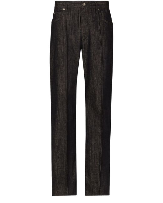 Dolce & Gabbana Black Oversize Denim Jeans for men