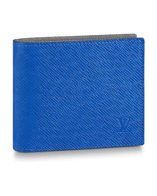 Portefeuille Marco Louis Vuitton pour homme en coloris Bleu