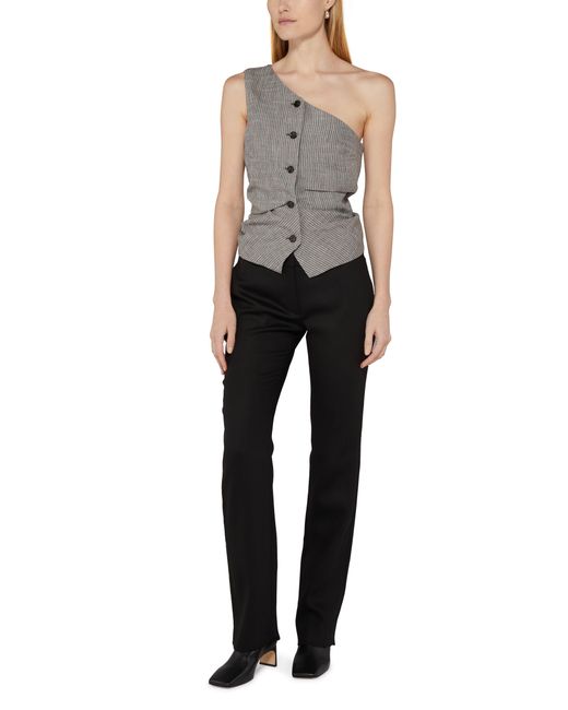 Acne Gray Buttoned Top