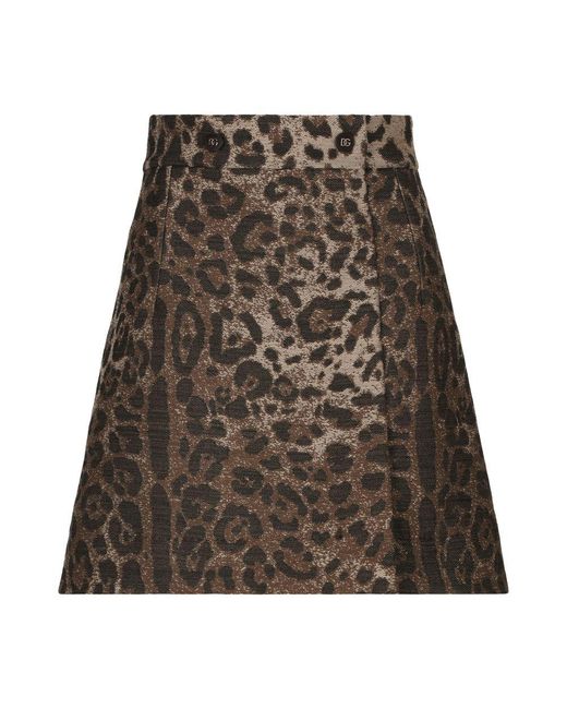 Dolce & Gabbana Brown Short Skirts
